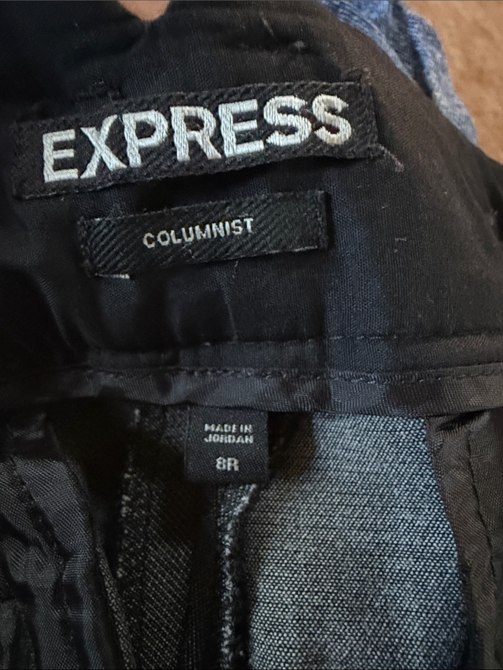 Express Gray Stretch Dress Pants